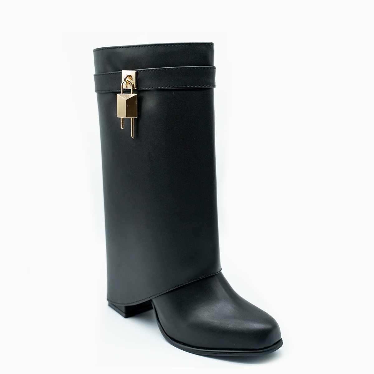 Botas Bajas  con Detalle de Candado-Ngro -38