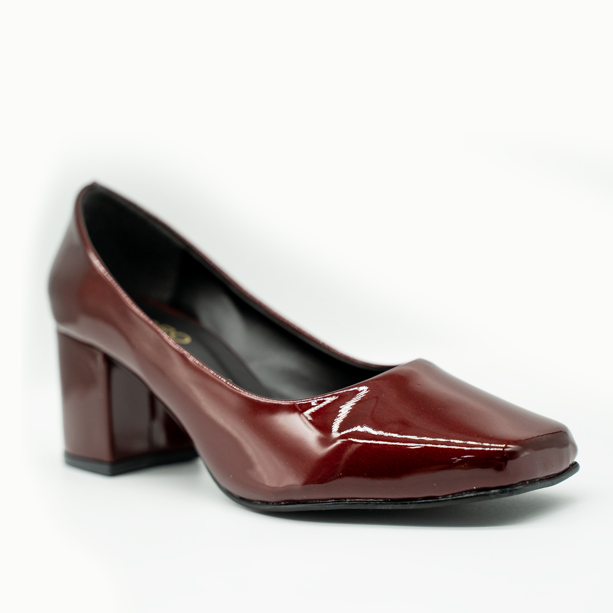 Zapato de charol cuadrado — elegancia, comodidad y estilo atemporal-Ngro-98