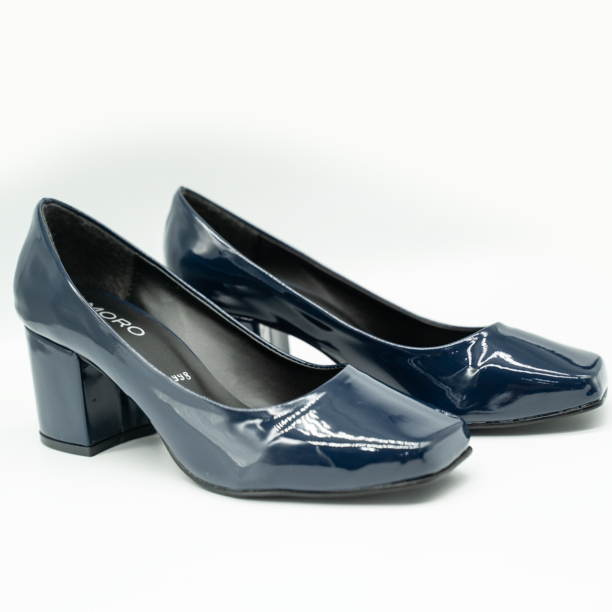 Zapato de charol cuadrado — elegancia, comodidad y estilo atemporal-Marino-98