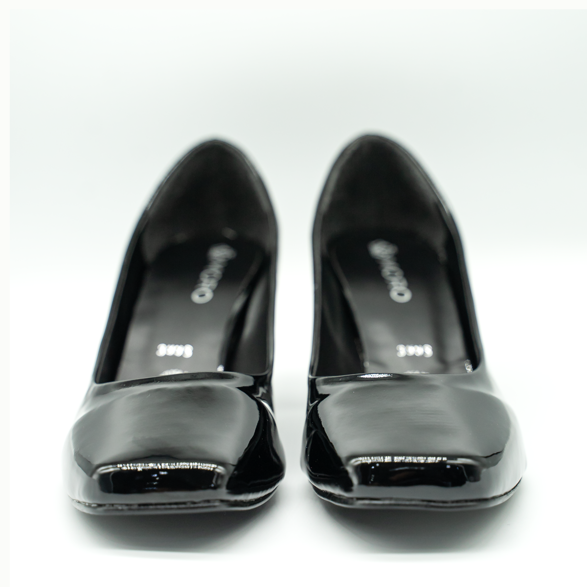 Zapato de charol cuadrado — elegancia, comodidad y estilo atemporal-Ngro-98