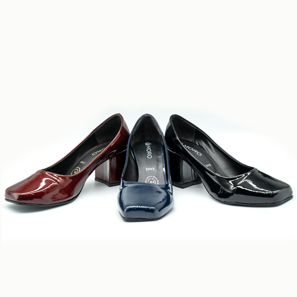 Zapato de charol cuadrado — elegancia, comodidad y estilo atemporal-Ngro-98