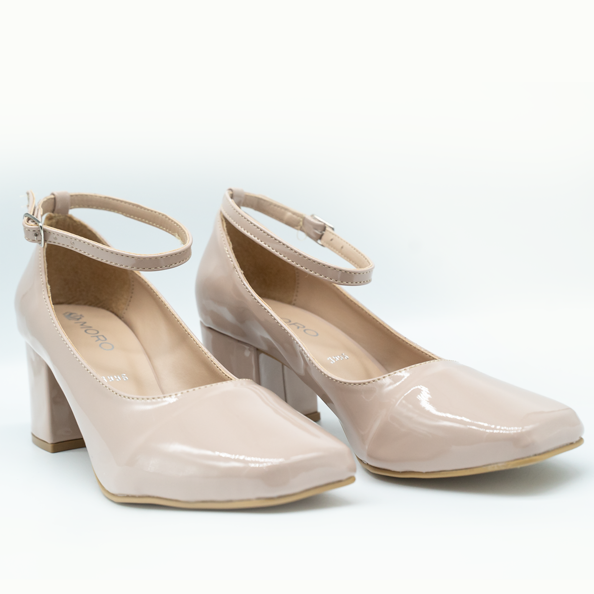 Zapatilla de charol con pulsera ajustable-Charol maquillaje -96