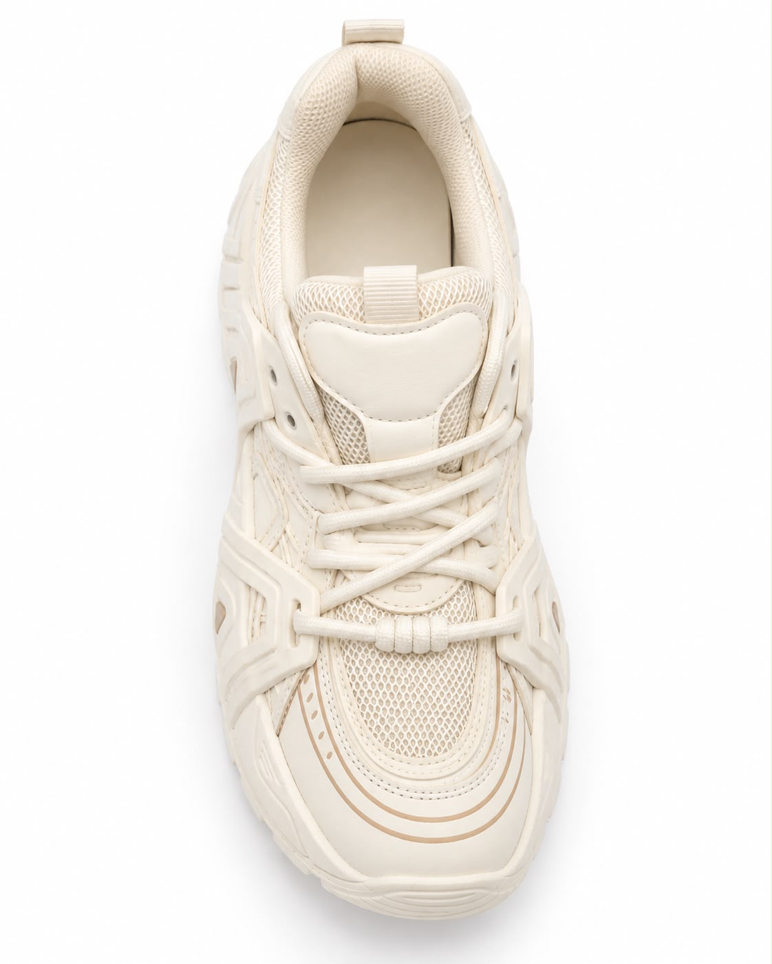 Tenis con Plataforma Corrida Antiderrapante - Latte