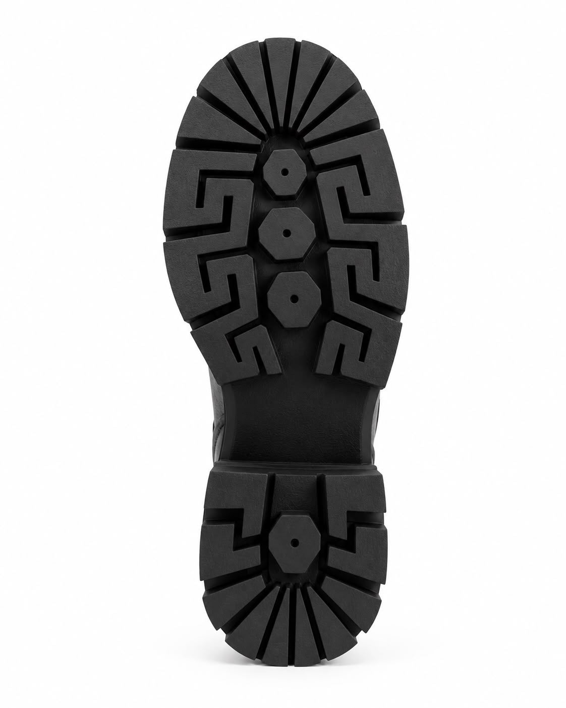 Botín De Plataforma Corrida Con Helastcio 5CM- Negro