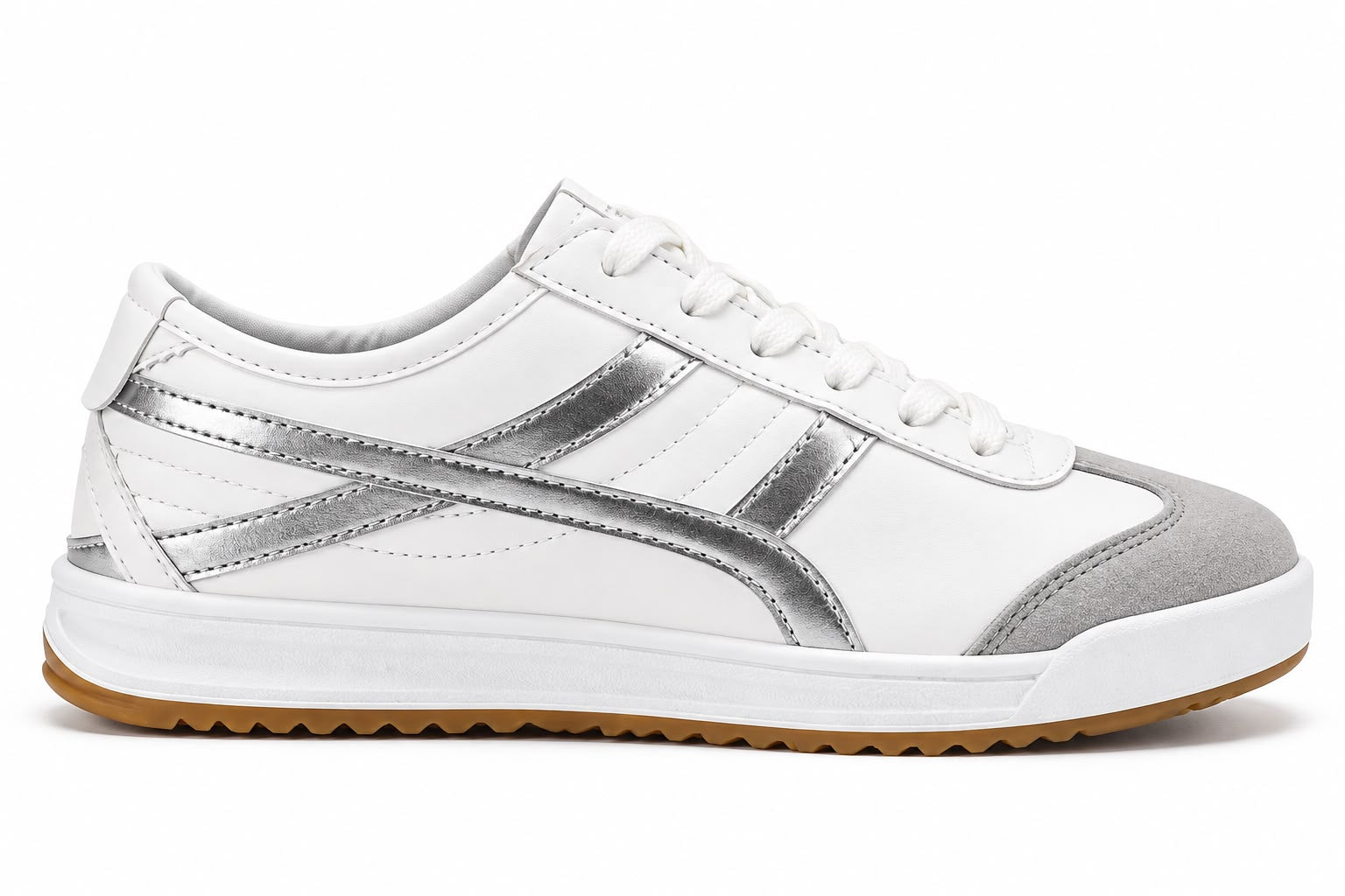 Tenis con Plataforma Corrida para Mujer-| Blanco/Negro