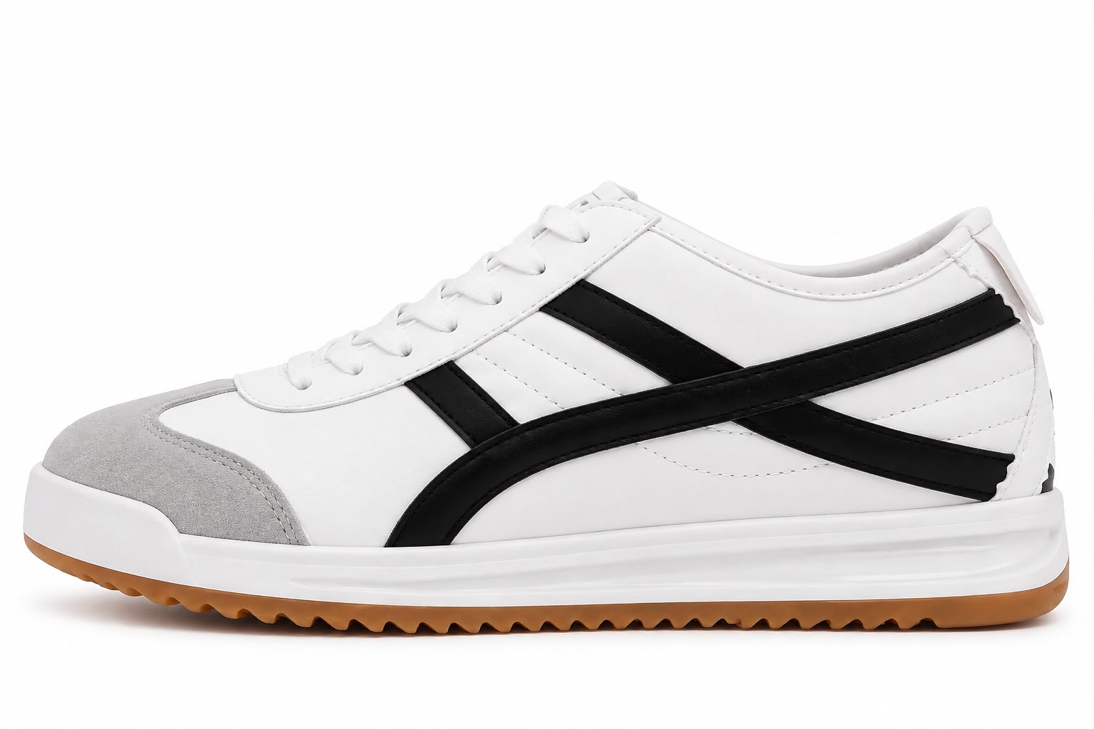 Tenis con Plataforma Corrida para Mujer-| Blanco/Negro