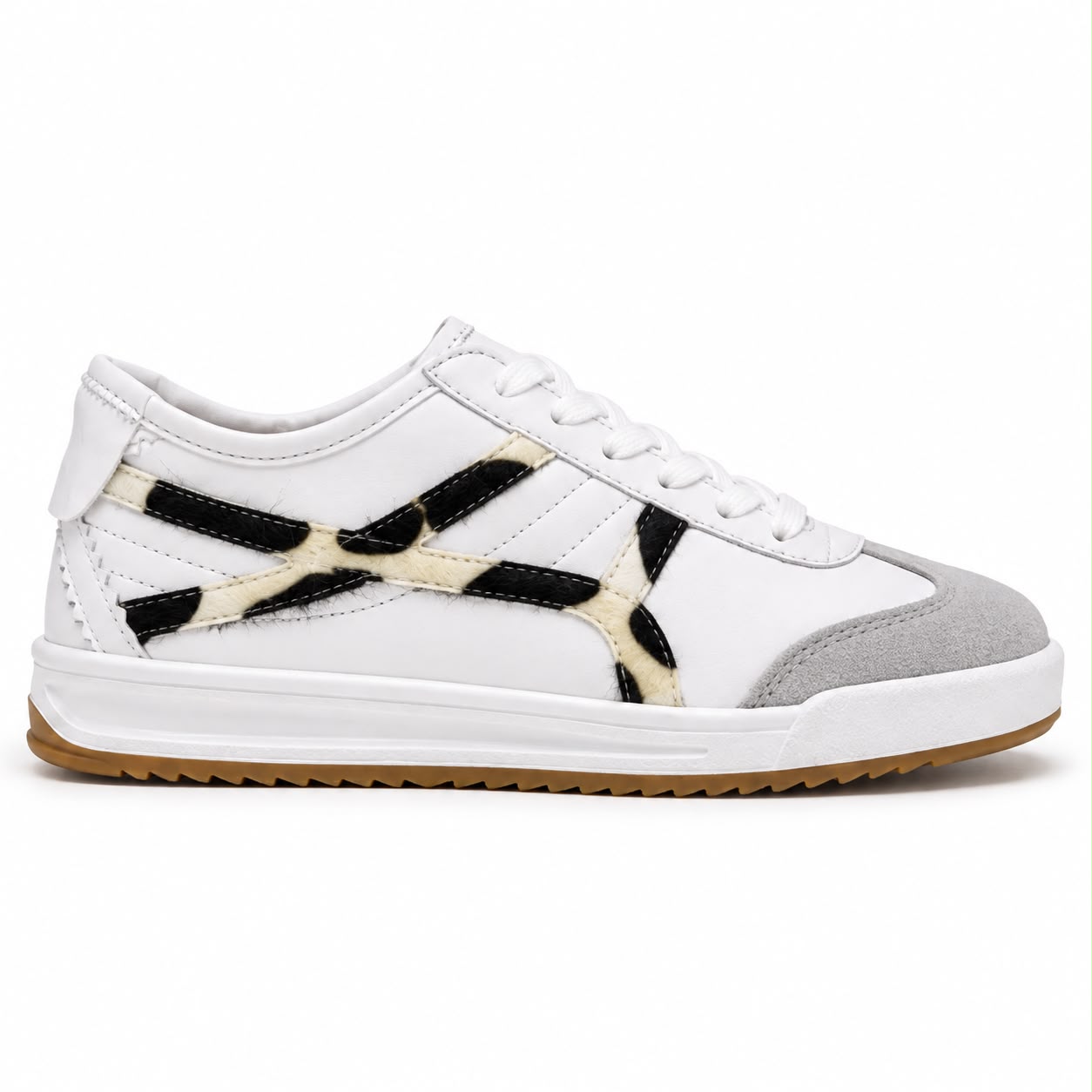 Tenis con Plataforma Corrida para Mujer-| Blanco/Negro