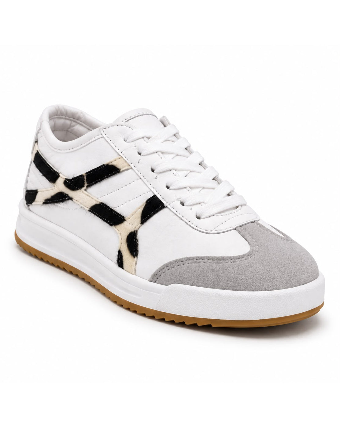 Tenis con Plataforma Corrida para Mujer-| Blanco/Animal print