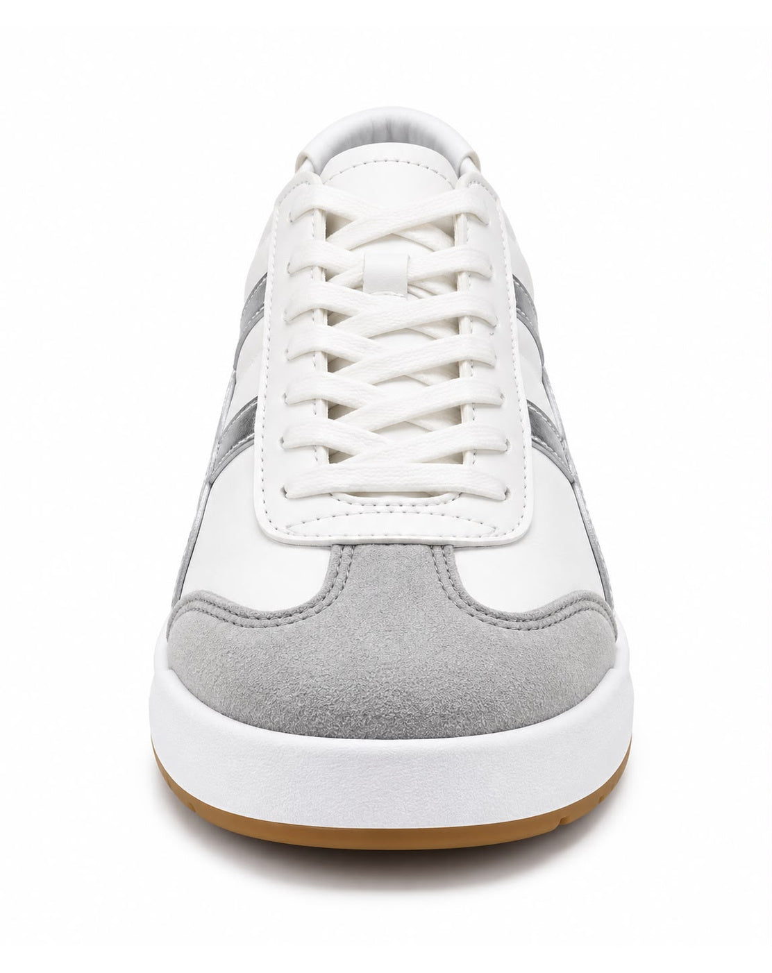 Tenis con Plataforma Corrida para Mujer-| Plateado
