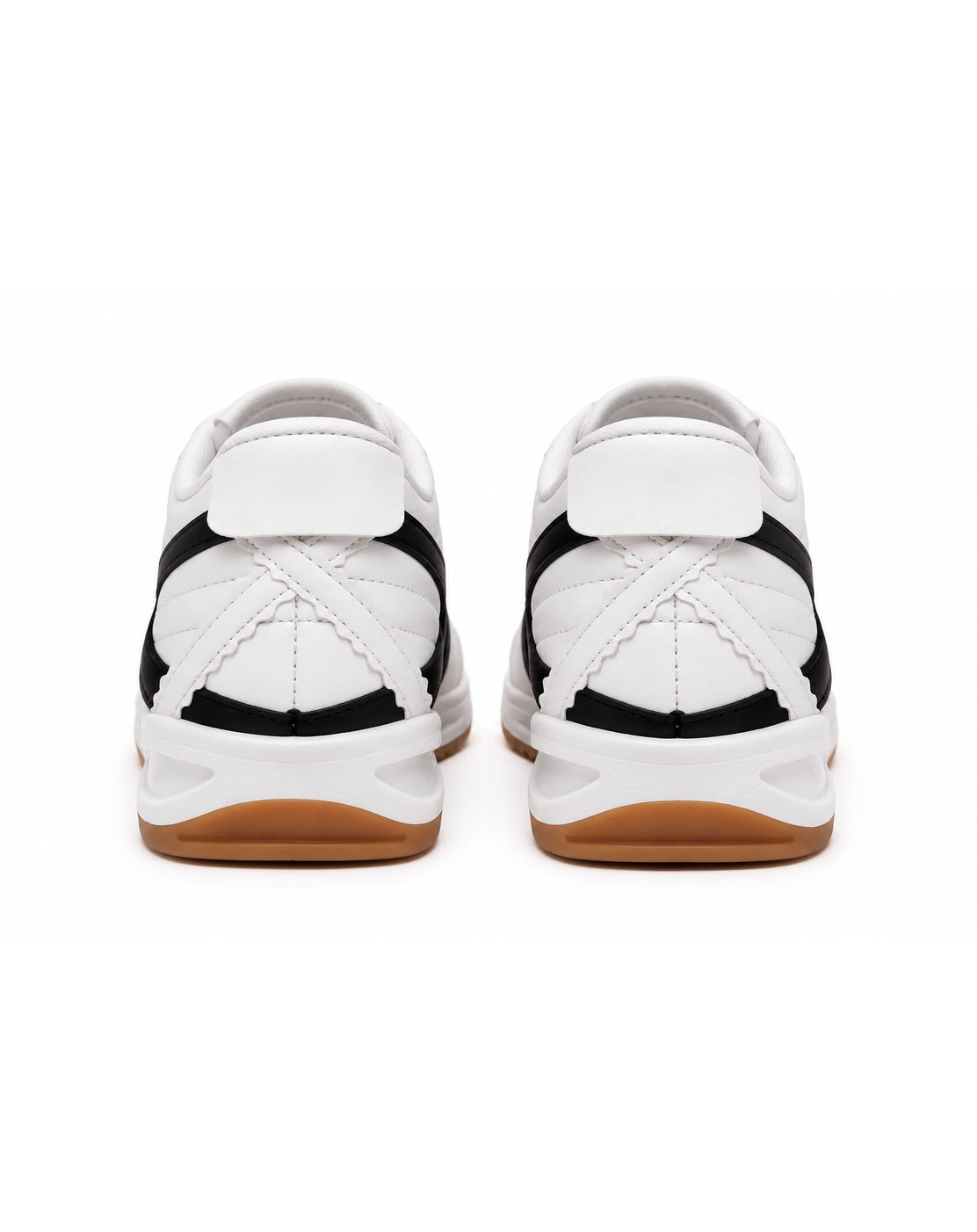 Tenis con Plataforma Corrida para Mujer-| Blanco/Negro