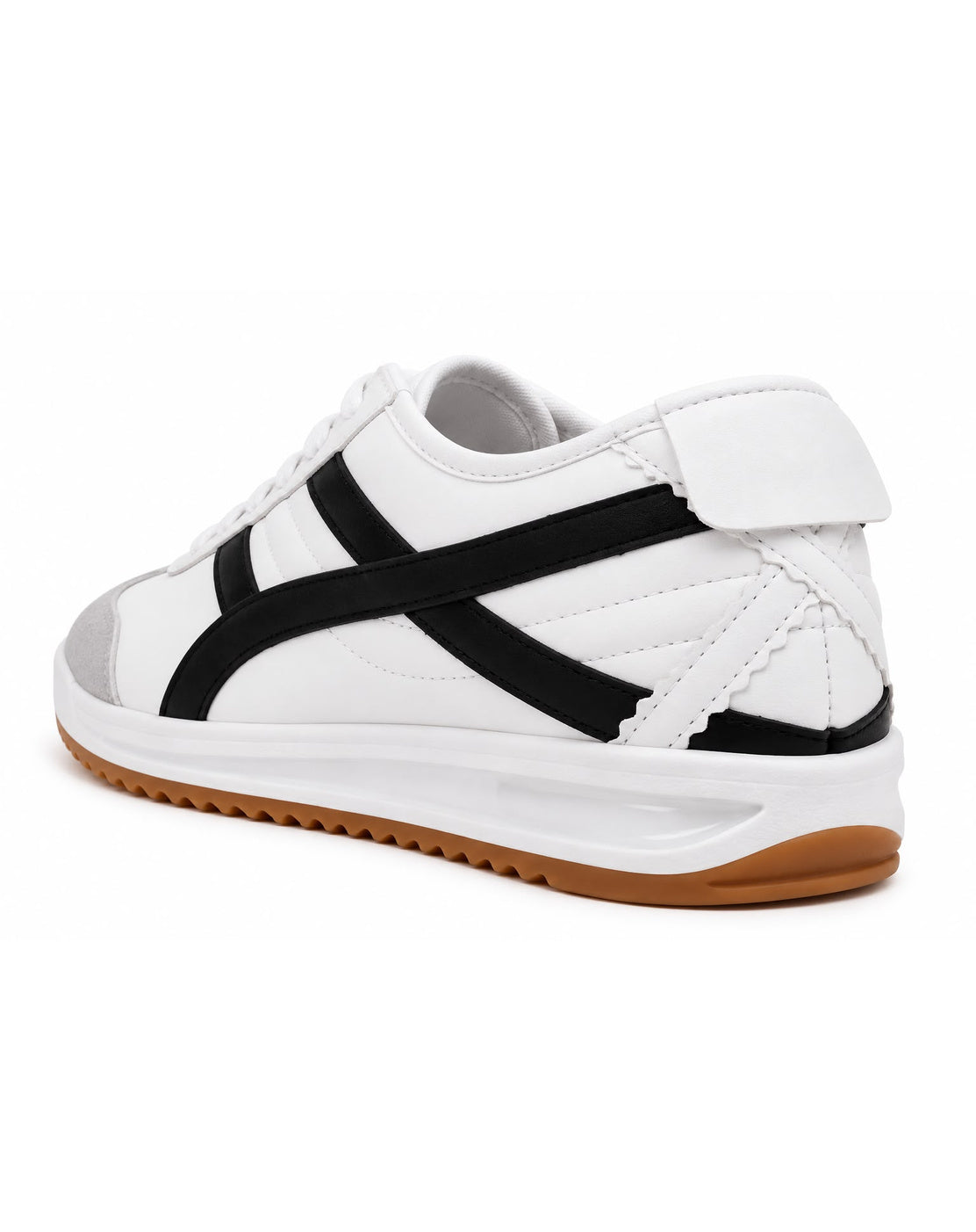 Tenis con Plataforma Corrida para Mujer-| Blanco/Negro