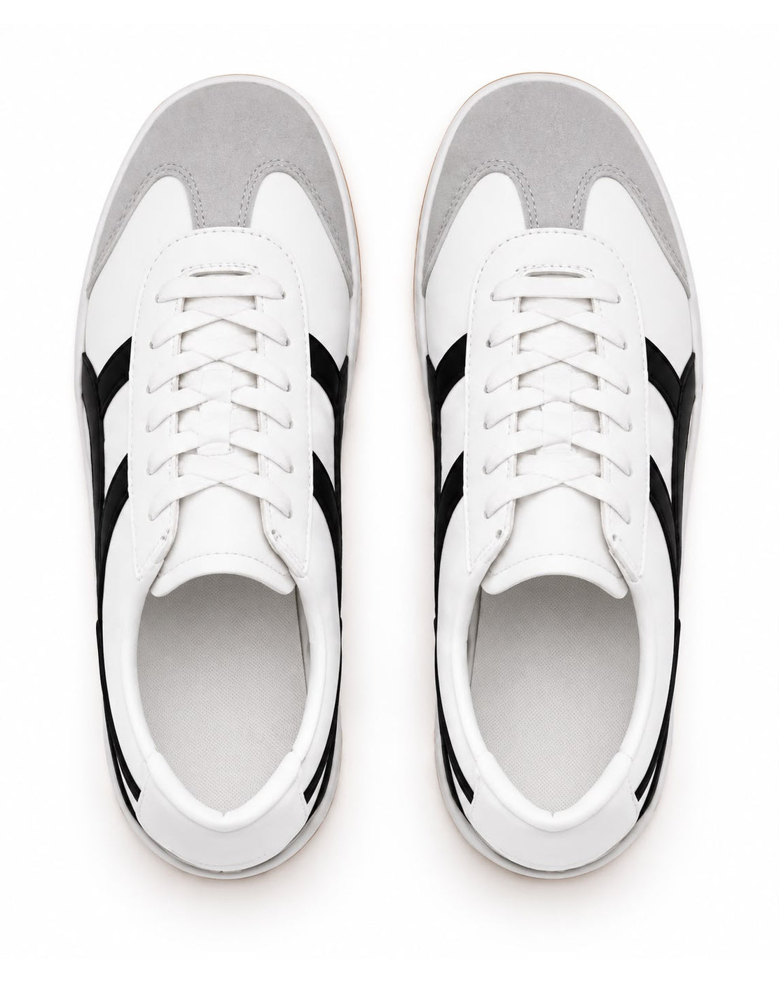 Tenis con Plataforma Corrida para Mujer-| Blanco/Negro